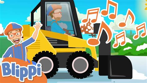 skid steer blippi song lyrics|youtube blippi skid steer song.